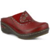 L'Artiste By Spring Step Chino Clog In Red Leather -Dansko Shop red 1 71fc3bef f2b2 454e 8f7f a2acfb6b4e99