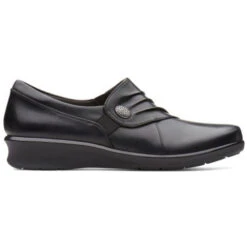 Clarks Hope Roxanne Slip-On Black Leather (Women's) -Dansko Shop vlXK 3