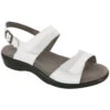 SAS Nudu Sandal White Leather (Women's) -Dansko Shop white 1 73a26876 7c03 474e 979d 12a70c2c6e8d