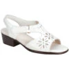 SAS Sunburst Sandal White Leather (Women's) -Dansko Shop white 1 f862804e b661 4fa0 9935 a90a71e270cc
