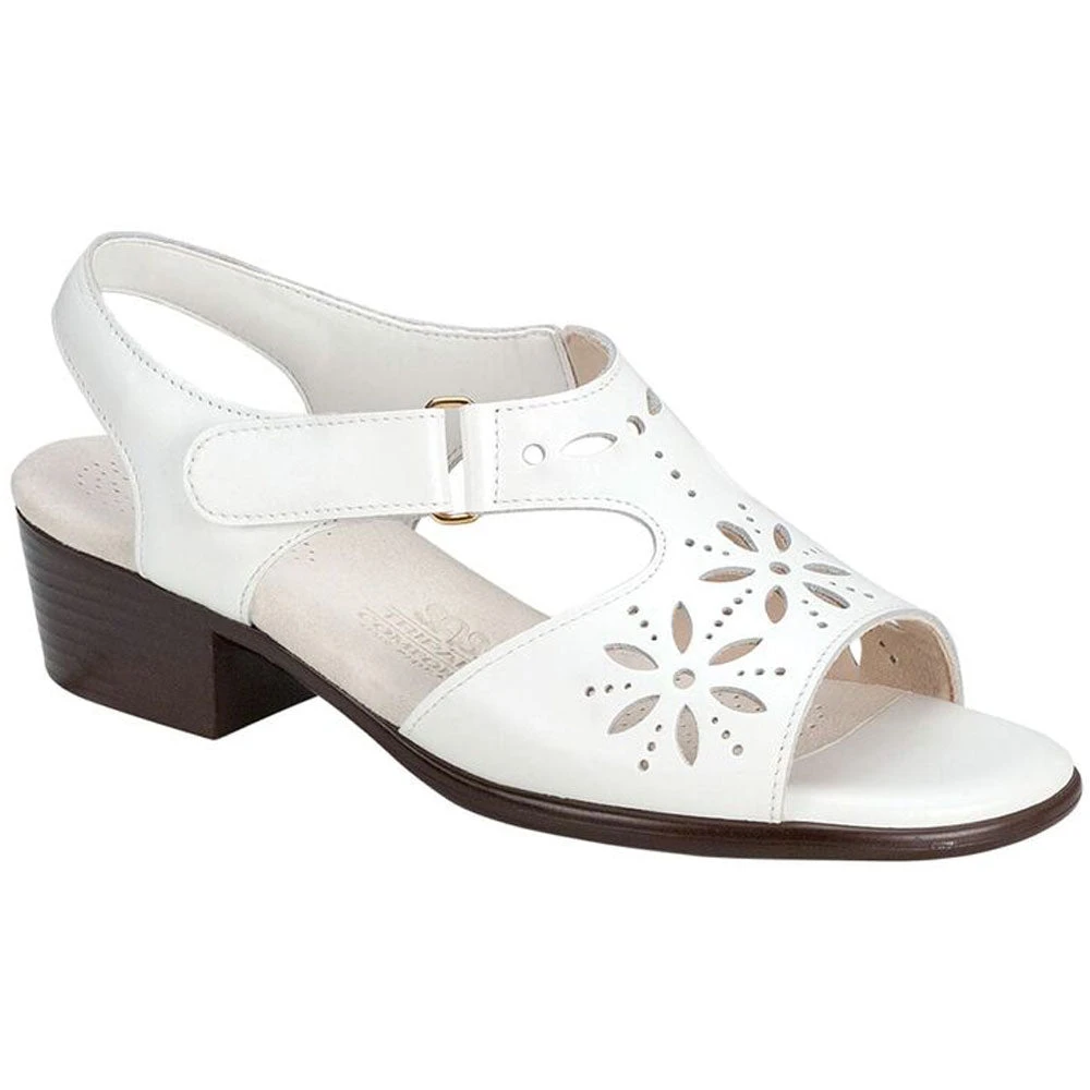 SAS Sunburst Sandal White Leather (Women's) 3 SAS Sunburst Sandal White Leather (Women's)