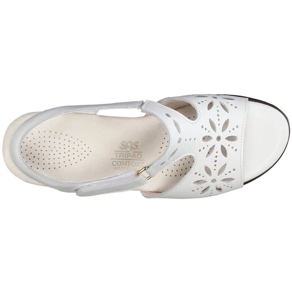 SAS Sunburst Sandal White Leather (Women's) 5 SAS Sunburst Sandal White Leather (Women's) - Image 3